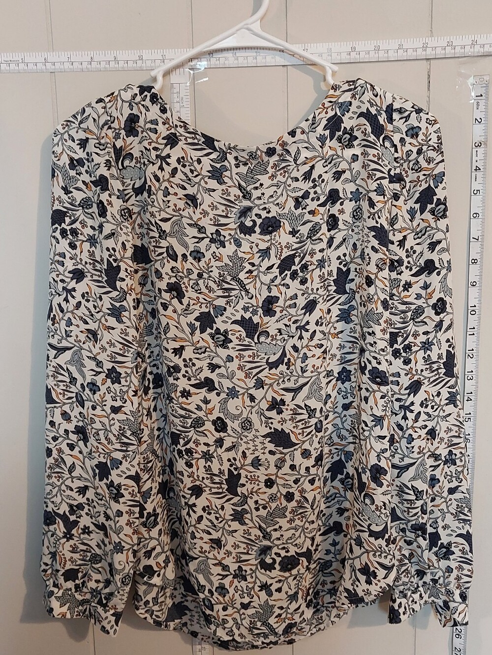 Loft Floral Long Sleeve Blouse Size XS